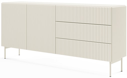 meble MUPPI C duża komoda z szufladami na nóżkach ryfle kaszmir cashmere