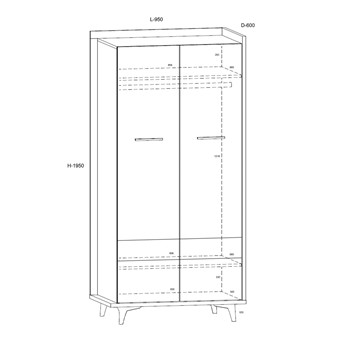 meble BOX _10 szafa 2d