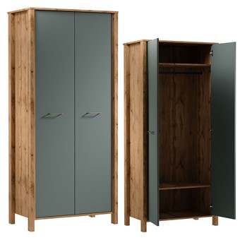 meble INDYGO S2D szafa dwudrzwiowa do przedpokoju salonu sypialni wotan zie