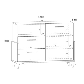 meble HEY _09 komoda 125w