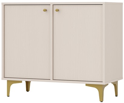 meble TOKYO 812 komoda z drzwiami do salonu na nóżkach beż piaskowy N1