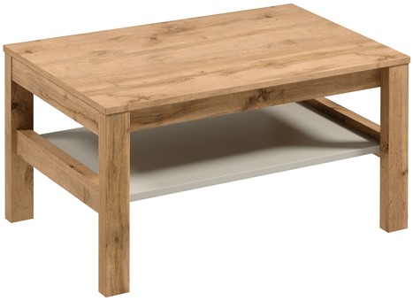 meble INDYGO ST ława stolik kawowy z półką do salonu dąb wotan beż