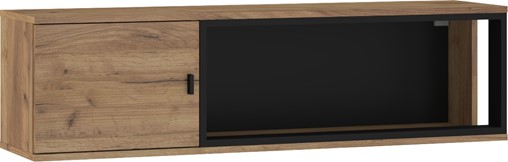 meble GAVES 15 szafka półka wisząca ścienna loft dąb craft złoty czarny