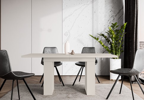 CO1 nowoczesny stół rozkładany do salonu kuchni jadalni 160/240x80 cashmere