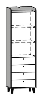 meble CELO 01 bieliźniarka 1D4S