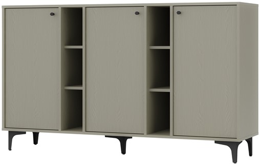meble TOKYO 823 szeroka komoda do salonu na nóżkach eukaliptus N1