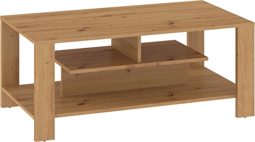 meble DELIS 06 ława stolik kawowy z półką do salonu dąb artisan