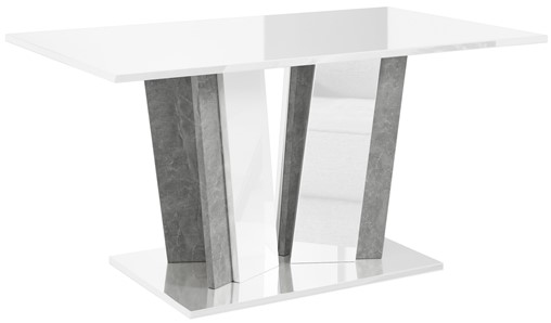 DO2 ława nowoczesny stolik kawowy 100x60 do salonu biały połysk beton
