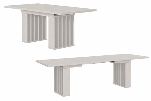 CO1 nowoczesny stół rozkładany do salonu kuchni jadalni 160/240x80 cashmere
