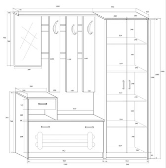 meble PRP1 przedpokój garderoba