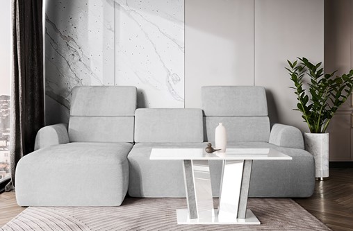 DO2 ława nowoczesny stolik kawowy 100x60 do salonu biały połysk beton