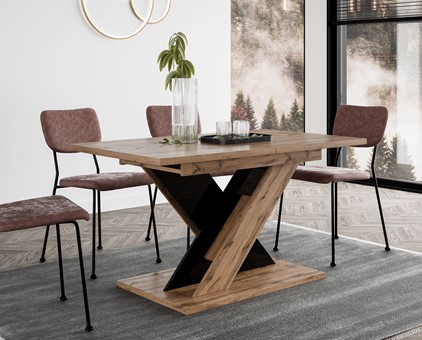 TX1 nowoczesny stół rozkładany do salonu kuchni jadalni 120/160x80 wotan cz