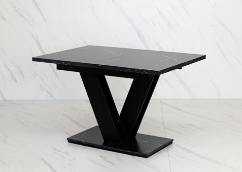 MASIV nowoczesny stół rozkładany do salonu jadalni 120x80 marmur roy czarny