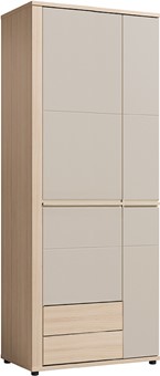 meble SOLO 01 szafa do przedpokoju salonu z półkami riva cashmere kaszmir