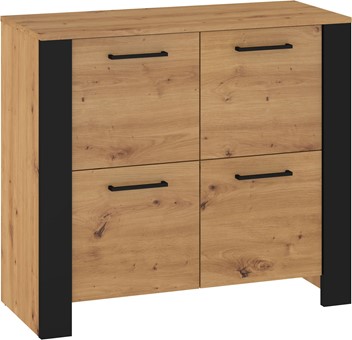 meble DELIS 04 komoda szafka z drzwiami do salonu sypialni dąb artisan czar