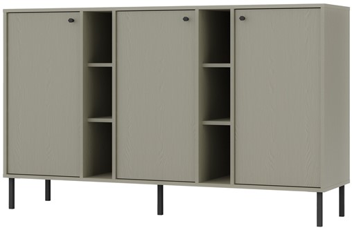 meble TOKYO 823 szeroka komoda do salonu na nóżkach eukaliptus N2
