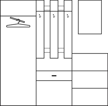meble PRP3 przedpokój garderoba