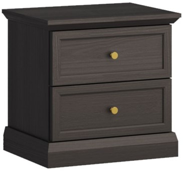 meble LUCCA SN nakastlik stolik szafka nocna do sypialni czarny grafit