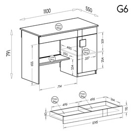 meble GUMI _06 biurko