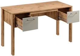 meble INDYGO B2S biurko młodzieżowe z szufladami do pracy nauki wotan beż