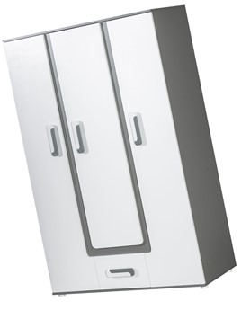 meble APETITO 19 duża szafa trzydrzwiowa do przedpokoju sypialni antracyt b