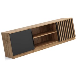 meble RISE 05 duża komoda stolik szafka RTV z lamelami do salonu artisan