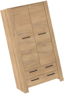 meble DELIS 12 szafa z szufladami do przedpokoju salonu dąb cremona