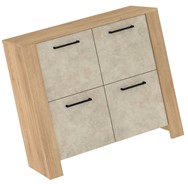 meble DELIS 04 komoda szafka z drzwiami do salonu sypialni dąb cremona gr m