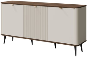 meble MARLY 08 duża komoda z drzwiami szafka do salonu na nóżkach kaszmir o