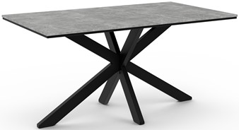 WERO nowoczesny loftowy stół do salonu jadalni 160x90 beton czarny