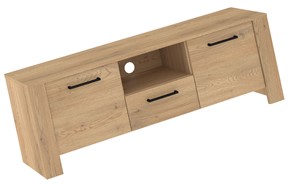 meble DELIS 10 komoda stolik szafka RTV 140 dąb cremona