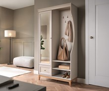 meble WINDSOR garderoba przedpokój z lustrem na nóżkach kaszmir cashmere