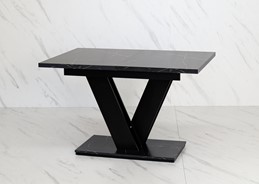 MASIV nowoczesny stół rozkładany do salonu jadalni 120x80 marmur roy czarny