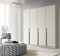 DEN1-20 duża szafa czterodrzwiowa do sypialni przedpokoju cashmere kaszmir