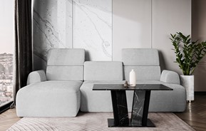 DO2 ława nowoczesny stolik kawowy 100x60 do salonu marmur royal czarny