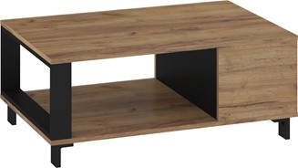 meble GAVES 04 ława nowoczesny stolik kawowy do salonu dąb craft zło czarny