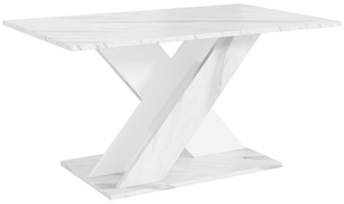 TX1 ława nowoczesny stolik kawowy 110x60 do salonu biały marmur biały