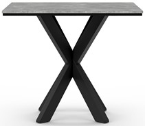 PARO nowoczesny loftowy stół kwadratowy do salonu jadalni beton czarny