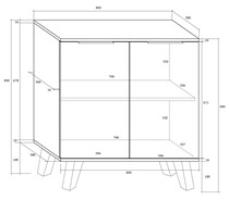 meble VENS 01 komoda 2D