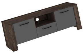 meble DELIS 10 komoda stolik szafka RTV 140 dąb grange grafit