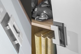 meble NICO 14 łóżko dziecięce młodzieżowe 90x200 bez mat. dąb biały popiel