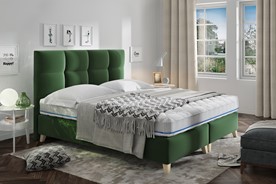 Łóżko tapicerowane MONA bez materaca z pojemnikiem