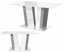 DO2 ława nowoczesny stolik kawowy 100x60 do salonu biały połysk beton