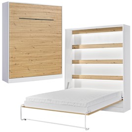 meble PEFE 160 półkotapczan pionowy łóżko chowane w szafie b. mat artisan c