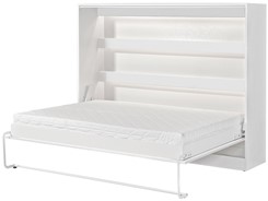 meble PEFE 140 półkotapczan poziomy łóżko chowane składane bez mat biały cz