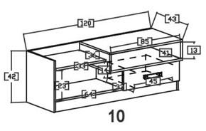 meble TRAFIKO _10 szafka RTV