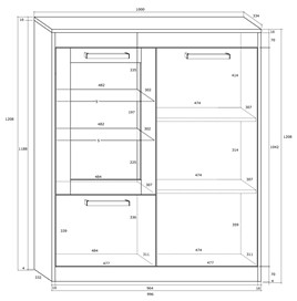 meble EMAX 27 regał N2DW