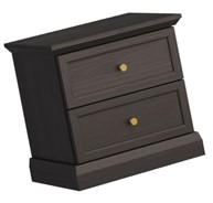 meble LUCCA SN nakastlik stolik szafka nocna do sypialni czarny grafit