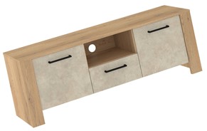 meble DELIS 10 komoda stolik szafka RTV 140 dąb cremona granada migdał