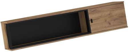 meble GAVES 16 szafka półka wisząca ścienna loft dąb craft złoty czarny